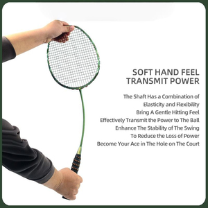 Raquette de <span class=keywords><strong>badminton</strong></span> professionnelle <span class=keywords><strong>en</strong></span> carbone ultra-légère 5U, haute tension 30 lbs, avec œillets amortisseurs de chocs, vente <span class=keywords><strong>en</strong></span> gros, OEM - Product Image 5