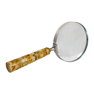 Lente d'ingrandimento decorativa con manico a tartaruga, accessorio da scrivania per ufficio, decorazione per la casa, espositore da scaffale per soggiorno - Product Image 2