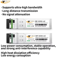 YTOP0TO OEM/ODM 25GBASE SFP28 LR SM 80Km Single Fiber FTTH Optical Transceiver Module TX1270/RX1330nm MSA Compliant for Clusters