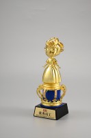 Trofeos de Metal de aleación de Zinc pintados chapados en oro antiguo 3D de moda de diseño personalizado medallas proceso de esmalte suave para Carnavales