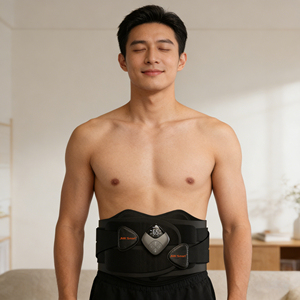 Ceinture de massage chauffante sans fil avec logo personnalisé, rechargeable par USB, vibration, pour le bas du dos, chauffe-ventre, soutien lombaire - Product Image 6