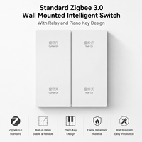 Interrupteur mural intelligent Zigbee 3.0 standard OEM, contrôlé par application, utilisation universelle, maison intelligente, panneau lumineux 3 voies