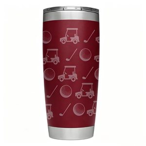 20oz Stainless Steel <b>Golf</b> Tumbler Laser Engraved Custom Logo Coffee <b>Mugs</b> - Product Image 3
