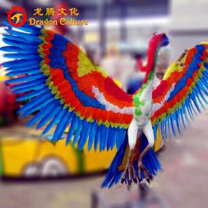 Escultura de equipo de parque temático, modelo animatrónico de animales, loros, precio al por mayor, novedad - Product Image 1