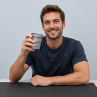 Fournisseurs chinois de tasses à sublimation personnalisées, gobelets en aluminium jetables de 300 ml et 500 ml, gobelet en aluminium, tasse à bière