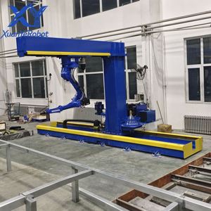 Station de soudage robotisée TIG laser XY avec bras robotisé, entraînement servo-électrique PLC, puissance 0,5 kW, cadre en acier, motoréducteur à portique - Product Image 4