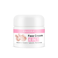 Crème Visage 4-en-1 en Gros : Niacinamide, Vitamines C et E – Anti-âge, Éclaircissante, Hydratante et Réparatrice