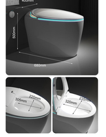 WC intelligent tout-en-un en forme d'œuf à prix avantageux, avec télécommande, bidet électrique, siphon en S, double chasse, en céramique, pour usage domestique