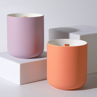 Bougie parfumée en céramique de style nordique personnalisable, couleur mate pour la décoration de la maison, cadeaux de vacances pour les bars, Diwali