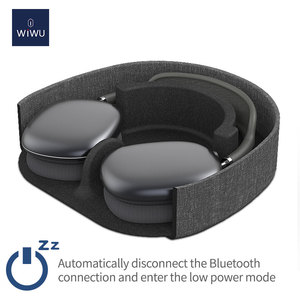 WiWU OEM-funda protectora para auriculares, impermeable, con soporte inteligente para Airbuds <span class=keywords><strong>max</strong></span> - Product Image 3