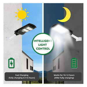 SUNDE Lmpadas Solares <span class=keywords><strong>Farola</strong></span> Ip65 Luces alimentadas <span class=keywords><strong>50W</strong></span> 100W <span class=keywords><strong>LED</strong></span> Lámpara solar de calle - Product Image 2