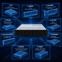 Server Rak 2U WR5228 G5 Dual Xeon 6 DDR5 MRDIMM PCIe 5.0 Jumlah Inti Tinggi Teruji untuk Komputasi ERP