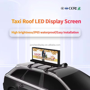 factory price P5 Outdoor Waterproof Scrolling Double Sided Taxi LED Sign <b>Car</b> Advertising Taxi Top <b>Screen</b> LED Display - Product Image 4
