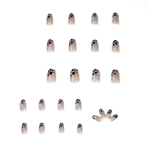 Uñ<span class=keywords><strong>as</strong></span> postizas acrílicas de alta calidad con diseño de leopardo <span class=keywords><strong>diagonal</strong></span> nude, totalmente desmontables, para arte de uñ<span class=keywords><strong>as</strong></span>, venta al por mayor - Product Image 2