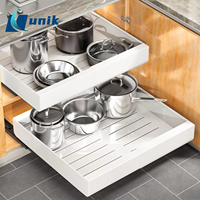 Estante de Almacenamiento Extraíble para Cocina, Organizador de Cajones Expandible, Estante Deslizable Ajustable para Especias, Resistente, Sin Necesidad de Taladrar, para Fregadero