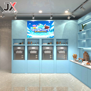 Mostrador Moderno con Luces LED para Dulces, Estante para Confitería, Vitrina para Piruletas, Gabinetes de Exhibición, Diseño Personalizado para Tiendas Infantiles y de Dulces - Product Image 1