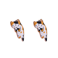 8 marqueurs de mailles en alliage durables et portables en forme de chat avec fermoirs mousquetons amovibles pour le tricot à la main et les accessoires de couture