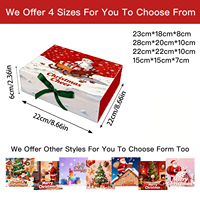 Boîte cadeau de Noël pliable en papier avec logo personnalisé, luxe, couleur mate, emballage coloré, avec couvercle magnétique