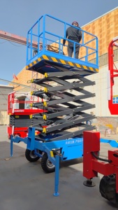 Lift tangga gunting angkat tengah mobil, gunting bertenaga listrik dengan Lift hidrolik untuk Lift konstruksi - Product Image 5