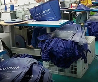Sac fourre-tout recyclable imprimé avec logo personnalisé, sac de shopping écologique réutilisable en RPET laminé