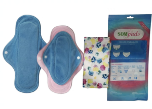 Toalla Menstrual de Tela Reutilizable Personalizada, Protector de Toalla Sanitaria Transpirable de Forro Polar con Broches para el Cuidado Menstrual - Product Image 6