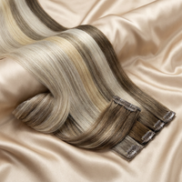 Extensions de cheveux Leshine 100% cheveux humains russes Remy, trame invisible double drawn sans couture