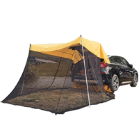 Usine directe 2m en aluminium pôle voiture auvent abri solaire Portable Camping en plein air tente arrière avec moustiquaire monocouche