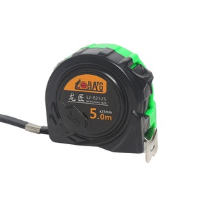 Ruban à mesurer Longjiang 5,0 m x 25 mm, lame en acier, enrouleur automatique, mesure métrique pour le travail du bois - Product Image 1