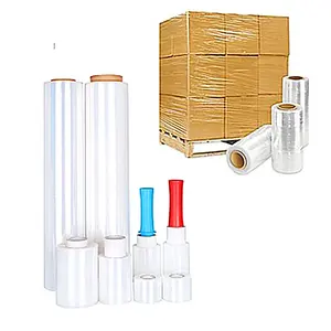 1kg 25mic Máquina Filme Multi Função Preço de Fábrica Macio Transparente Plástico Embalagem Film Lldpe Stretch Wrapping Film