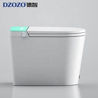 Nouveau design Bidet électronique automatique allongé à chasse d'eau électrique Wc en céramique en forme de U monté au sol Toilette intelligente intelligente