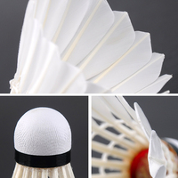 Volants de badminton RSL D5 originaux, lot de 12, plumes de canard naturelles, pour entraînement débutant et jeu occasionnel