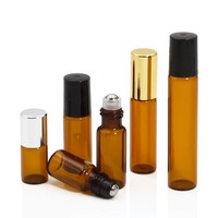 Flacon compte-gouttes en verre ambré pour huiles essentielles 10 ml