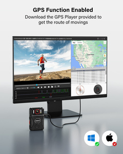Boblov M7pro 4K Gps 128Gb/256Gb Body <span class=keywords><strong>Cam</strong></span> Met Audio 180 Graden Draaiende Lens 4000Mah Body Versleten Camera Voor 14 Uur Video-Opname - Product Image 5