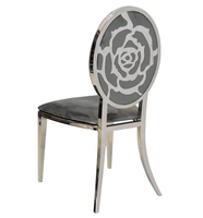 Chaises Bellini en acier inoxydable pour mariage, or, fête prénatale, décor d'hôtel