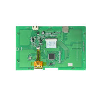 Écran LCD personnalisé de 7 pouces 1024x600 HMI intelligent UART 65K couleurs, panneau d'affichage TFT TN avec rétroéclairage LED, écran tactile capacitif OEM/ODM