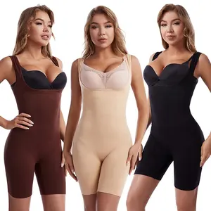 Vrouwen Naadloze Fullbody Shapewear Een Stuk Tummy Controle Spandex Ondergoed Bodysuit