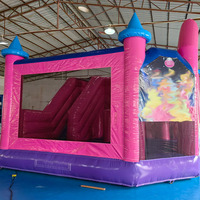 Château gonflable princesse le plus populaire avec toboggan, en PVC, pour enfants, logo personnalisé, couleur personnalisée, haute qualité, utilisation en extérieur, JIALE JL141