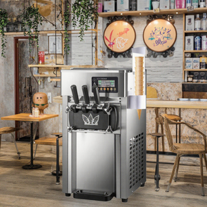 VEVOR-Machine automatique en acier inoxydable pour crème <span class=keywords><strong>glac</strong></span>ée, nouvelle technologie pour lait frais, eau, glace, crème <span class=keywords><strong>glac</strong></span>ée - Product Image 4