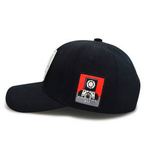 Gorras de Streetwear Negras Bordadas con Logotipo Personalizado OEM ODM, Visera Tipo Sandwich, Estructuradas de 6 Paneles, Unisex, MOQ Bajo - Product Image 5