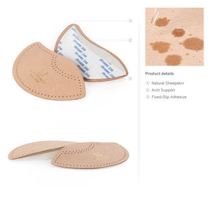 Corrector ortopédico de <span class=keywords><strong>cuña</strong></span> para ARCO, plantillas de cuero de piel de oveja auténtica para <span class=keywords><strong>pie</strong></span> plano - Product Image 4