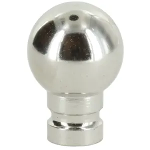 Good quality Polished Nickel Finish Female thread cone Nozzle ball end screw cap China lamp parts supplier