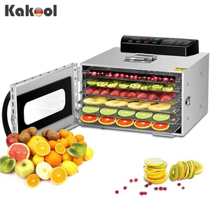 <span class=keywords><strong>Deshidratador</strong></span> de Alimentos <span class=keywords><strong>Eléctrico</strong></span> KAKOOL de 220V, Acero Inoxidable, con 6 Bandejas, Mini <span class=keywords><strong>Deshidratador</strong></span> de Frutas para el Hogar, Certificado CE, 300W, Clase D de Energía, hasta 90°C - Product Image 1