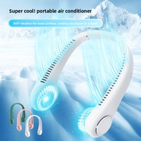 Ventilateur de cou USB haute performance 2026, portable, sans pales, silencieux, avec rotation à 360°, disponible en gros