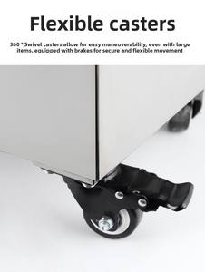 Filtre à huile de cuisson rapide pour cuisine de restaurant, 58L, 550W, chariot filtrant à huile brute, acier inoxydable, marque Ruihong, petit modèle - Product Image 5