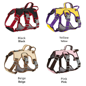 Arnés para perros sin correa, chaleco ajustable transpirable suave, patrón sólido reflectante para entrenamiento, etiqueta de identificación, comodidad pequeña, mediana y grande - Product Image 6