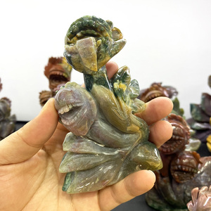 Ventas calientes Natural Ocean Jasper Corpse Flower Tallado a mano Tallado en cristal Tallado para regalos artesanales de cristal - Product Image 3