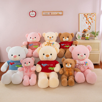 Ours en peluche géant en gros, personnalisable, pour la fête des Mères, cadeau d'anniversaire, animaux en peluche mignons pour enfants