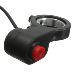 Interrupteur de klaxon à bouton-poussoir pour moto, véhicule électrique, tricycle, 12V, côté gauche, ensemble de démarrage, borne de soudure en plastique - Product Image 5