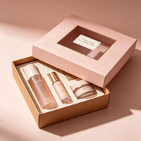 Boîte en carton personnalisée pour cosmétiques, design fenêtre, emballage exquis pour mascara, crayon à sourcils et petits articles de beauté