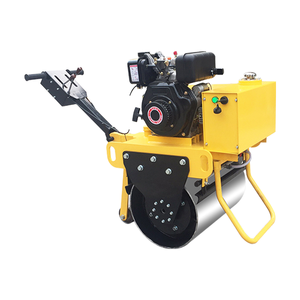 Rouleau compresseur statique à tambour unique Honda, moteur diesel jaune, 1,5 kW, mini compresseur compact - Product Image 1